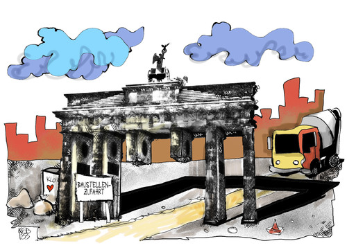 Berliner Baustellenzufahrt Berliner Baustellenzufahrt