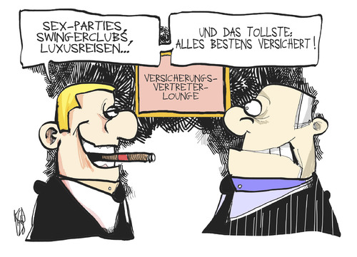 Cartoon: Bestens versichert (medium) by Kostas Koufogiorgos tagged ergo,reise,versicherung,manager,vertreter,karikatur,kostas,koufogiorgos,ergo,sex,reise,versicherung,manager,vertreter,karikatur,kostas,koufogiorgos