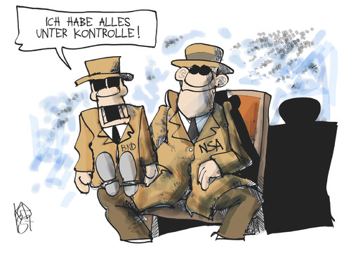 Cartoon: BND und NSA (medium) by Kostas Koufogiorgos tagged bnd,nsa,geheimdienst,prism,usa,agent,spionage,puppe,karikatur,koufogiorgos,bnd,nsa,geheimdienst,prism,usa,agent,spionage,puppe,karikatur,koufogiorgos