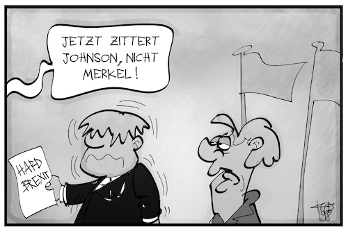 Boris Johnson zittert