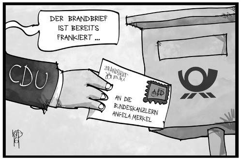 Brandbrief an Merkel