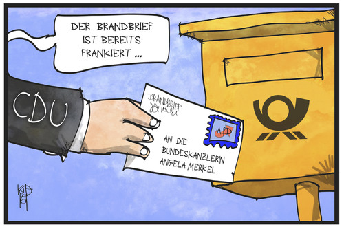 Brandbrief an Merkel Brandbrief an Merkel