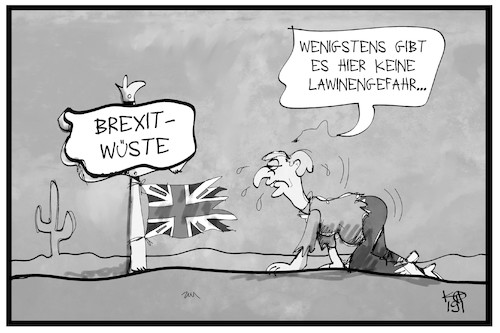 Cartoon: Brexit-Abstimmung (medium) by Kostas Koufogiorgos tagged karikatur,koufogiorgos,illustration,cartoon,brexit,deal,may,uk,grossbritannien,abstimmung,wüste,lawine,dürre,wetter,eu,austritt,europa,karikatur,koufogiorgos,illustration,cartoon,brexit,deal,may,uk,grossbritannien,abstimmung,wüste,lawine,dürre,wetter,eu,austritt,europa