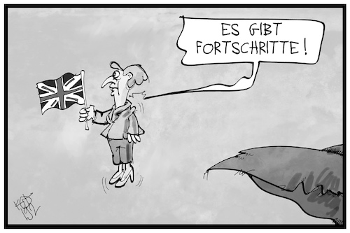 Cartoon: Brexit-Fortschritte (medium) by Kostas Koufogiorgos tagged karikatur,koufogiorgos,illustration,cartoon,may,brexit,fortschritt,eu,austritt,europa,uk,grossbritannien,abgrund,sturz,demokratie,karikatur,koufogiorgos,illustration,cartoon,may,brexit,fortschritt,eu,austritt,europa,uk,grossbritannien,abgrund,sturz,demokratie