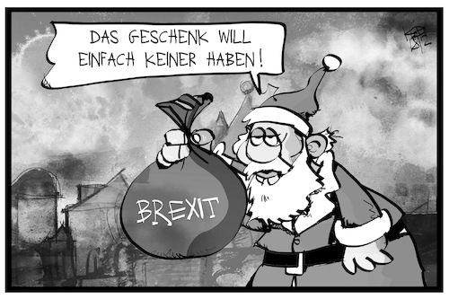 Cartoon: Brexit-Geschenk (medium) by Kostas Koufogiorgos tagged karikatur,koufogiorgos,illustration,cartoon,brexit,weihnachtsmann,geschenk,uk,karikatur,koufogiorgos,illustration,cartoon,brexit,weihnachtsmann,geschenk,uk