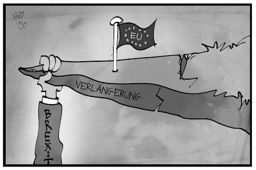 Cartoon: Brexit-Verlängerung (medium) by Kostas Koufogiorgos tagged karikatur,koufogiorgos,illustration,cartoon,brexit,verlängerung,eu,europa,uk,hängepartie,austritt,karikatur,koufogiorgos,illustration,cartoon,brexit,verlängerung,eu,europa,uk,hängepartie,austritt