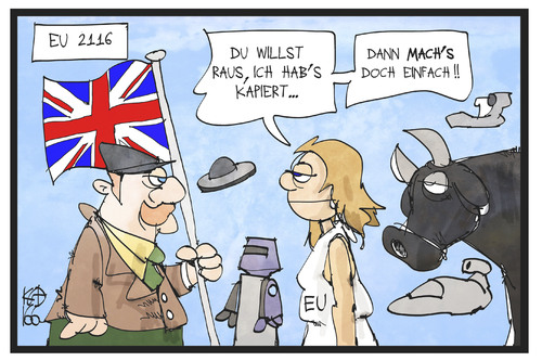 Cartoon: Brexit (medium) by Kostas Koufogiorgos tagged warten,auf,den,brexit,warten,auf,den,brexit