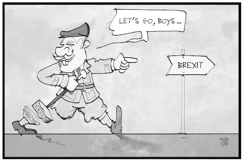 Cartoon: Brexit (medium) by Kostas Koufogiorgos tagged karikatur,koufogiorgos,illustration,cartoon,brexit,uk,grossbritannien,schottland,gibraltar,abspaltung,politik,karikatur,koufogiorgos,illustration,cartoon,brexit,uk,grossbritannien,schottland,gibraltar,abspaltung,politik