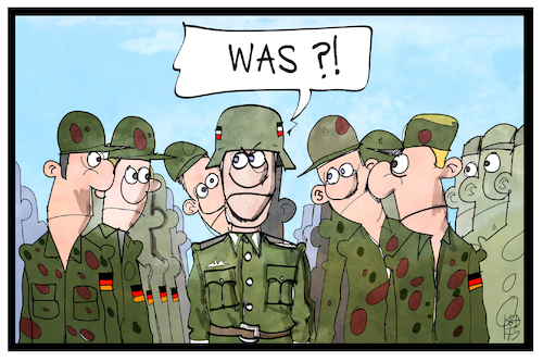 Cartoon: Bundeswehr (medium) by Kostas Koufogiorgos tagged karikatur,koufogiorgos,illustration,cartoon,bundeswehr,wehrmacht,soldat,nationalsozialismus,rechtsextremismus,geschichte,karikatur,koufogiorgos,illustration,cartoon,bundeswehr,wehrmacht,soldat,nationalsozialismus,rechtsextremismus,geschichte