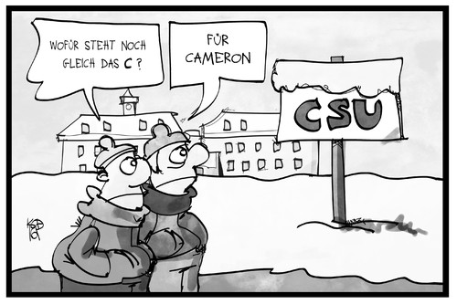 Cameron bei der CSU Cameron bei der CSU