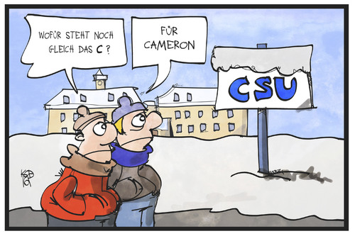 Cameron bei der CSU Cameron bei der CSU