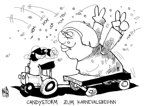 Cartoon: Candystorm (medium) by Kostas Koufogiorgos tagged twitter,candystorm,claudia,roth,grünen,partei,vorsitz,kandidatur,karneval,bonbon,karikatur,kostas,koufogiorgos,twitter,candystorm,claudia,roth,grünen,partei,vorsitz,kandidatur,karneval,bonbon,karikatur,kostas,koufogiorgos