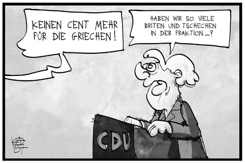 Cartoon: CDU und Griechenland (medium) by Kostas Koufogiorgos tagged karikatur,koufogiorgos,illustration,cartoon,energiewende,windkraft,grüne,energie,iran,deal,atomkraft,akw,umwelt,naturschutz,karikatur,koufogiorgos,illustration,cartoon,energiewende,windkraft,grüne,energie,iran,deal,atomkraft,akw,umwelt,naturschutz