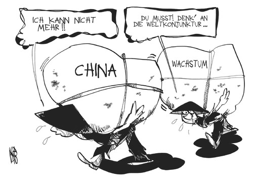 Cartoon: China (medium) by Kostas Koufogiorgos tagged china,wirtschaft,konjunktur,wachstum,arbeit,arbeiter,karikatur,kostas,koufogiorgos,china,wirtschaft,konjunktur,wachstum,arbeit,arbeiter,karikatur,kostas,koufogiorgos