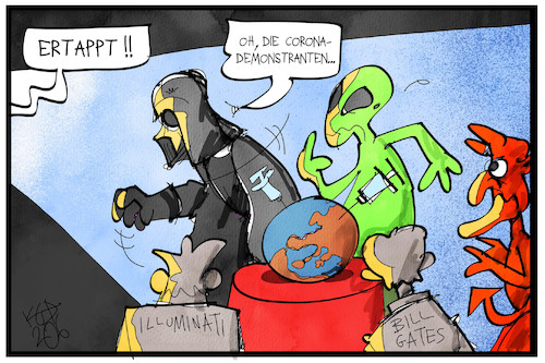 Cartoon: Corona-Verschwörung (medium) by Kostas Koufogiorgos tagged karikatur,koufogiorgos,illustration,cartoon,corona,demonstration,covidiot,darth,vader,bill,gates,impfen,verschwoerung,illuminiati,teufel,dämon,pandemie,virus,karikatur,koufogiorgos,illustration,cartoon,corona,demonstration,covidiot,darth,vader,bill,gates,impfen,verschwoerung,illuminiati,teufel,dämon,pandemie,virus