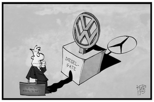 Cartoon: Daimlers Dieselgate (medium) by Kostas Koufogiorgos tagged karikatur,koufogiorgos,illustration,cartoon,daimler,dieselgate,abgasskandal,vw,automobil,industrie,wirtschaft,karikatur,koufogiorgos,illustration,cartoon,daimler,dieselgate,abgasskandal,vw,automobil,industrie,wirtschaft