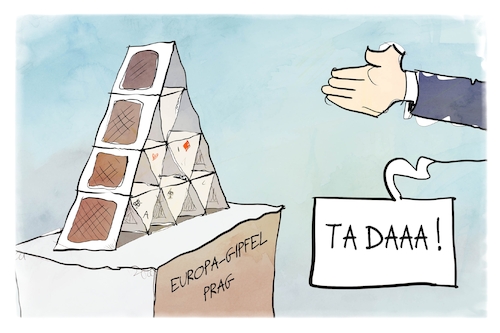 Cartoon: Das Haus Europa (medium) by Kostas Koufogiorgos tagged karikatur,koufogiorgos,epg,eu,kartenhaus,gipfel,europa,karikatur,koufogiorgos,epg,eu,kartenhaus,gipfel,europa