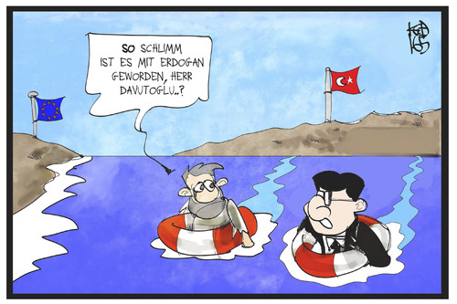 Davutoglu flüchtet Davutoglu flüchtet
