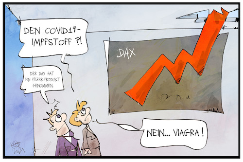 Cartoon: DAX auf Viagra (medium) by Kostas Koufogiorgos tagged karikatur,koufogiorgos,illustration,cartoon,dax,pfizer,covid19,impfstoff,pharmaindustrie,börse,index,karikatur,koufogiorgos,illustration,cartoon,dax,viagra,pfizer,covid19,impfstoff,pharmaindustrie,börse,index