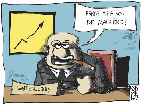 Cartoon: De Maiziere (medium) by Kostas Koufogiorgos tagged maiziere,waffenlobby,eurohawk,rüstung,industrie,verteidigung,bundeswehr,karikatur,koufogiorgos,maiziere,waffenlobby,eurohawk,rüstung,industrie,verteidigung,bundeswehr,karikatur,koufogiorgos