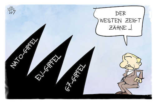 Der Westen zeigt Zähne