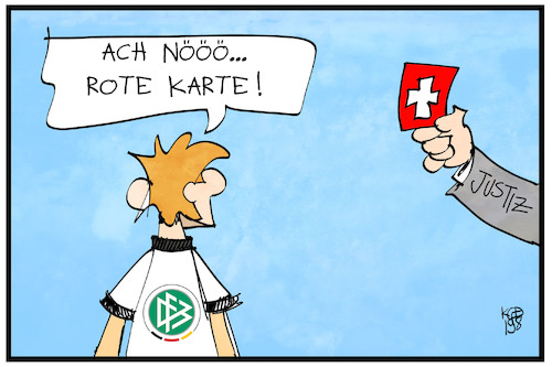 Cartoon: DFB-Sommermärchen (medium) by Kostas Koufogiorgos tagged karikatur,koufogiorgos,illustration,cartoon,dfb,fussball,rote,karte,schweiz,schiedsrichter,wm,fifa,sommermaerchen,korruption,karikatur,koufogiorgos,illustration,cartoon,dfb,fussball,rote,karte,schweiz,schiedsrichter,wm,fifa,sommermaerchen,korruption