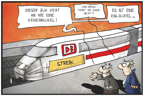 Die Bahn und das G36 Die Bahn und das G36