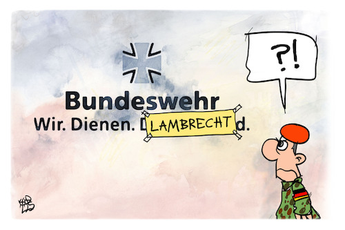 Die Bundeswehr. dient. Lambrecht