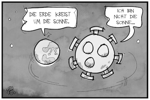 Die Erde kreist um Corona Die Erde kreist um Corona