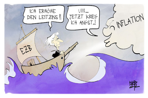 Die EZB erhöht den Leitzins