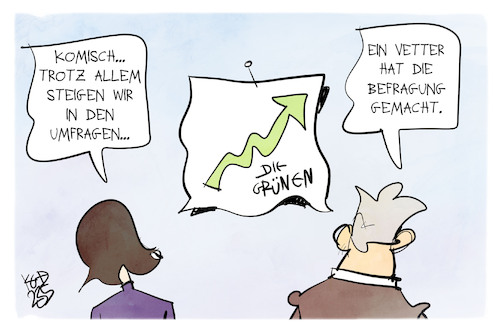 Cartoon: Die Grünen (medium) by Kostas Koufogiorgos tagged karikatur,koufogiorgos,gruene,umfrage,vetter,vetternwirtschaft,partei,karikatur,koufogiorgos,gruene,umfrage,vetter,vetternwirtschaft,partei