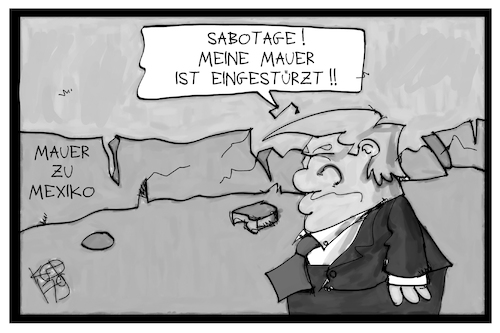 Die Mauer zu Mexiko