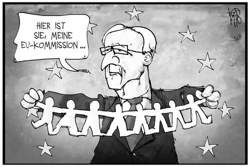 Cartoon: Die neu EU-Kommission (medium) by Kostas Koufogiorgos tagged karikatur,koufogiorgos,illustration,cartoon,juncker,eu,europa,kommission,basteln,politik,karikatur,koufogiorgos,illustration,cartoon,juncker,eu,europa,kommission,basteln,politik