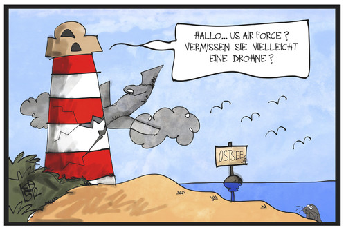 Drohnen über Ostsee Drohnen über Ostsee