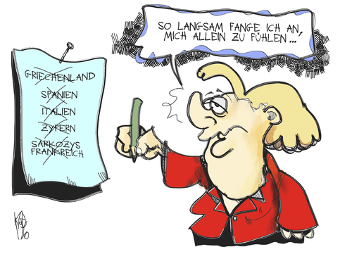 Einsame Merkel Einsame Merkel