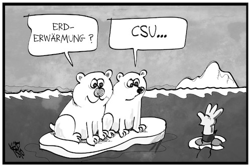 Cartoon: Erderwärmung (medium) by Kostas Koufogiorgos tagged karikatur,koufogiorgos,illustration,cartoon,erderwärmung,klima,weltklimarat,csu,söder,umfrage,bayern,wahl,politik,umwelt,eisbär,ertrinken,meeresspiegel,karikatur,koufogiorgos,illustration,cartoon,erderwärmung,klima,weltklimarat,csu,söder,umfrage,bayern,wahl,politik,umwelt,eisbär,ertrinken,meeresspiegel