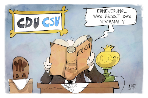 Cartoon: Erneuerung der Union (medium) by Kostas Koufogiorgos tagged karikatur,koufogiorgos,illustration,cartoon,union,erneuerung,bildung,lexikon,nachschlagen,karikatur,koufogiorgos,illustration,cartoon,union,erneuerung,bildung,lexikon,nachschlagen