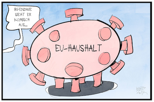 Cartoon: EU-Haushalt (medium) by Kostas Koufogiorgos tagged karikatur,koufogiorgos,illustration,cartoon,eu,haushalt,sparschwein,corona,europa,virus,pandemie,karikatur,koufogiorgos,illustration,cartoon,eu,haushalt,sparschwein,corona,europa,virus,pandemie