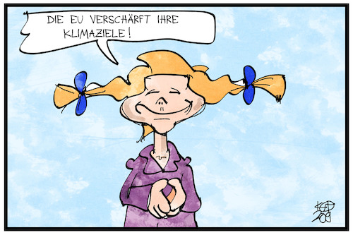 Cartoon: EU-Klimaziele (medium) by Kostas Koufogiorgos tagged karikatur,koufogiorgos,illustration,cartoon,eu,klimaziel,von,der,leyen,greta,europa,umwelt,umweltschutz,karikatur,koufogiorgos,illustration,cartoon,eu,klimaziel,von,der,leyen,greta,europa,umwelt,umweltschutz