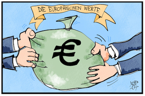 Cartoon: Europäische Werte (medium) by Kostas Koufogiorgos tagged karikatur,koufogiorgos,illustration,cartoon,eu,europa,werte,geld,geldsack,streit,bonds,coronabonds,eurobonds,eurozone,karikatur,koufogiorgos,illustration,cartoon,eu,europa,werte,geld,geldsack,streit,bonds,coronabonds,eurobonds,eurozone