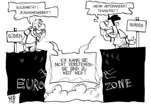 Cartoon: Eurozone (medium) by Kostas Koufogiorgos tagged europa,euro,zone,schulden,krise,norden,süden,karikatur,kostas,koufogiorgos,europa,euro,zone,schulden,krise,norden,süden,karikatur,kostas,koufogiorgos