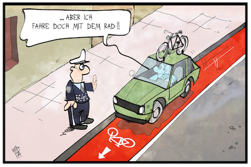 Cartoon: Fahrrad-Schnellwege (medium) by Kostas Koufogiorgos tagged karikatur,koufogiorgos,illustration,cartoon,fahrrad,schnellweg,fahrradweg,auto,polizei,verkehr,karikatur,koufogiorgos,illustration,cartoon,fahrrad,schnellweg,fahrradweg,auto,polizei,verkehr