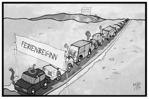 Cartoon: Ferien-Stau (medium) by Kostas Koufogiorgos tagged karikatur,koufogiorgos,illustration,cartoon,ferien,stau,verkehr,auto,ferienende,ferienbeginn,automobil,mobilität,karikatur,koufogiorgos,illustration,cartoon,ferien,stau,verkehr,auto,ferienende,ferienbeginn,automobil,mobilität