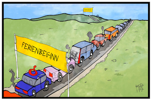 Cartoon: Ferien-Stau (medium) by Kostas Koufogiorgos tagged karikatur,koufogiorgos,illustration,cartoon,ferien,stau,verkehr,auto,ferienende,ferienbeginn,automobil,mobilität,karikatur,koufogiorgos,illustration,cartoon,ferien,stau,verkehr,auto,ferienende,ferienbeginn,automobil,mobilität