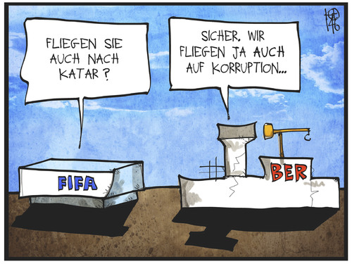 FIFA und BER auf Korruptionsflug FIFA und BER auf Korruptionsflug