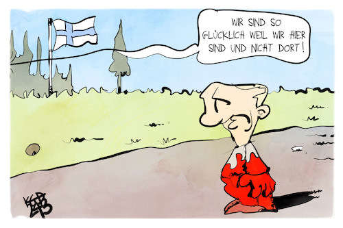 Finnland ist glücklich Finnland ist glücklich