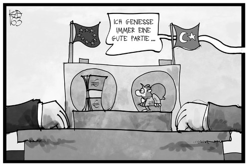 Cartoon: Flüchtlingsgeschacher (medium) by Kostas Koufogiorgos tagged karikatur,koufogiorgos,illustration,cartoon,tuerkei,eu,europa,schach,geschacher,spiel,partie,verhandlung,gipfel,flüchtling,flüchtlingskrise,geld,handel,deal,politik,karikatur,koufogiorgos,illustration,cartoon,tuerkei,eu,europa,schach,geschacher,spiel,partie,verhandlung,gipfel,flüchtling,flüchtlingskrise,geld,handel,deal,politik