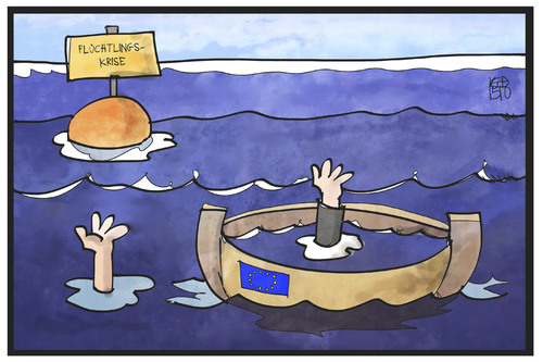 Cartoon: Flüchtlingskrise (medium) by Kostas Koufogiorgos tagged karikatur,koufogiorgos,illustration,cartoon,flüchtlingskrise,eu,europa,flüchtling,ertrinken,meer,boot,seenot,rettung,karikatur,koufogiorgos,illustration,cartoon,flüchtlingskrise,eu,europa,flüchtling,ertrinken,meer,boot,seenot,rettung