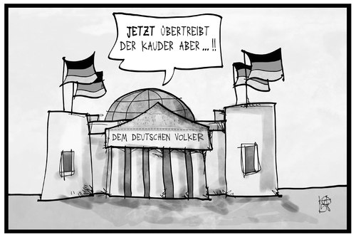 Cartoon: Fraktionszwang (medium) by Kostas Koufogiorgos tagged karikatur,koufogiorgos,illustration,cartoon,fraktion,cdu,partei,fraktionszwang,kauder,reichstag,volker,volk,demokratie,politik,bundestag,karikatur,koufogiorgos,illustration,cartoon,fraktion,cdu,partei,fraktionszwang,kauder,reichstag,volker,volk,demokratie,politik,bundestag