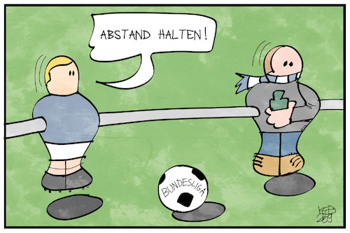 Fußball-Abstandsregeln